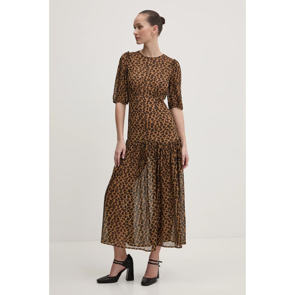Never Fully Dressed Size US 4 / UK 8 EU 36 Leopard Print Sheer Lucia‎ Dress - Picture 4 of 12
